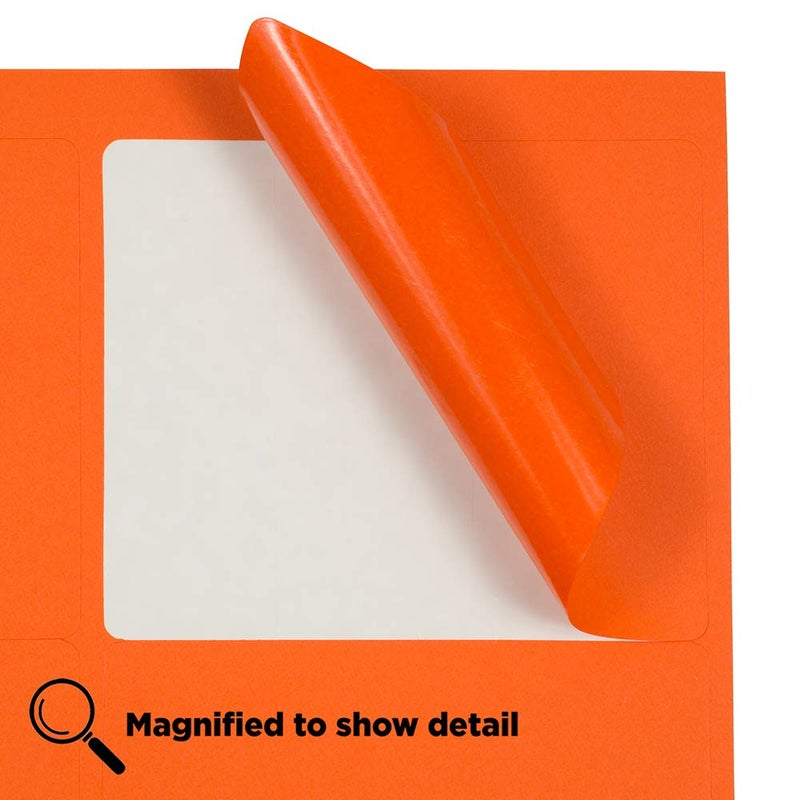 JAM PAPER Shipping Address Labels - Large - 3 1/3 x 4 - Orange - 120/Pack - Image 4